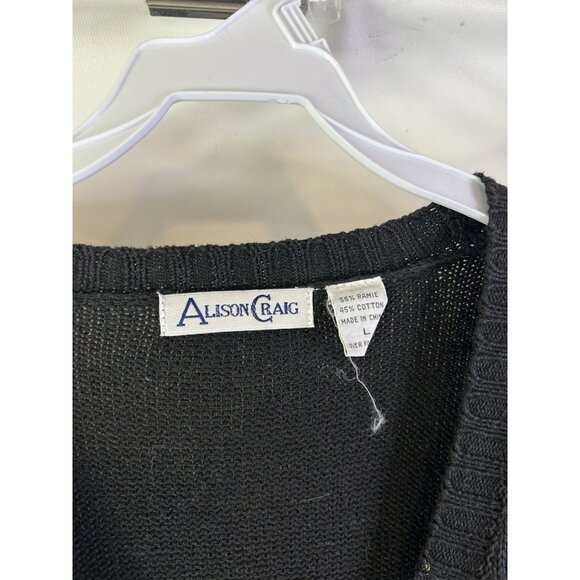 Vintage 90s Halloween Patchwork Ghost Pumpkin Cardigan Sweater - Picture 5 of 6